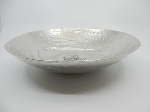 9 1/2" Pewter Bowl with Maple Leaf