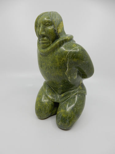 Kneeling Man by Kenoayoak Pudlat