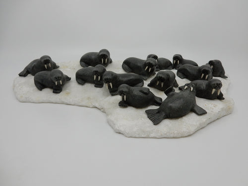 Walrus on Ice Floe by Joanasie Korgak