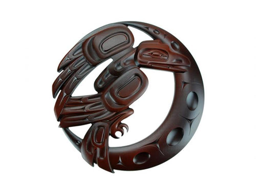 Raven/Moon Recycled Glass Trivet