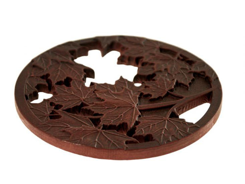 Maple Leaves Trivet, Coaster Recycled Glass