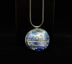 Blue, Art Glass Necklace