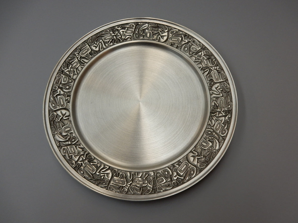 Native Panel design, pewter, presentation plate - 3 sizes – The Snow Goose