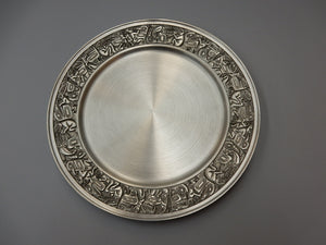 Native Panel design, pewter, presentation plate - 3 sizes