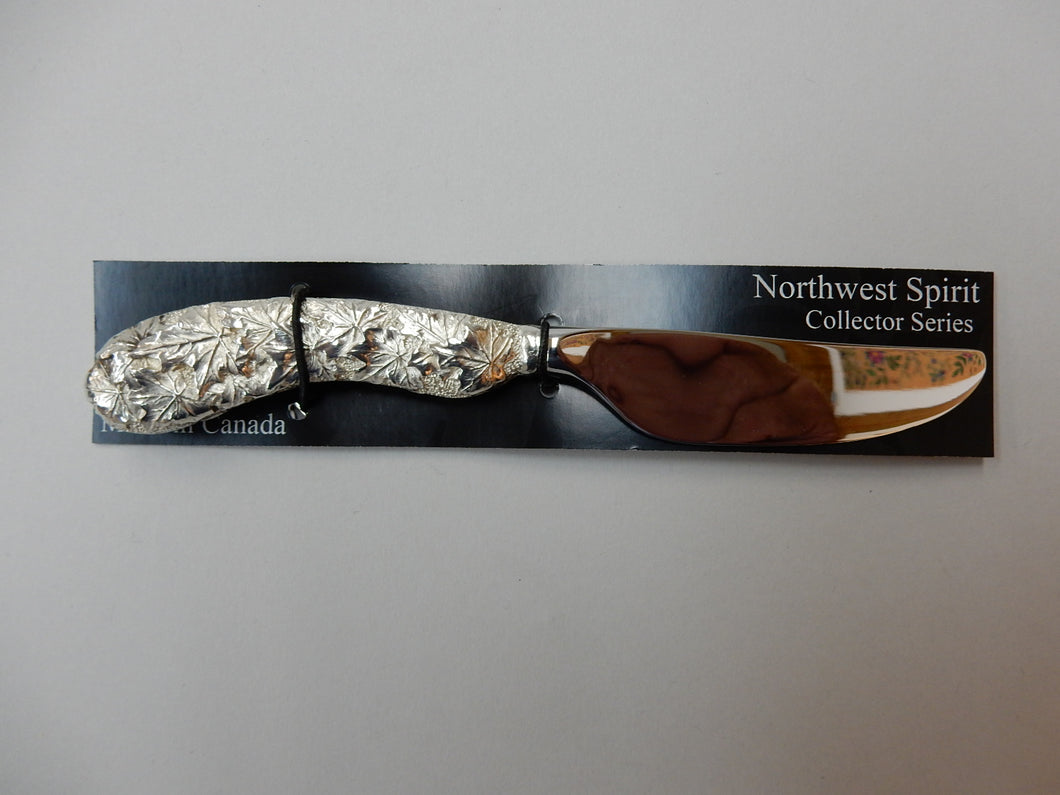 Maple Leaf - Pewter Pate Knife