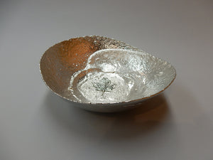 7" Pewter Bowl with Maple Leaf