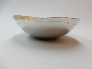 7" Pewter Bowl with Maple Leaf