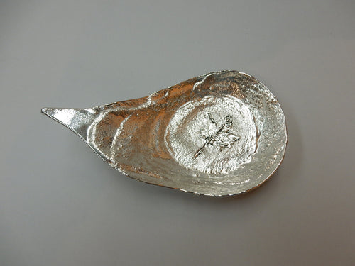 Pewter Bowl with Maple Leaf
