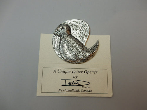 Pewter Puffin Letter Opener