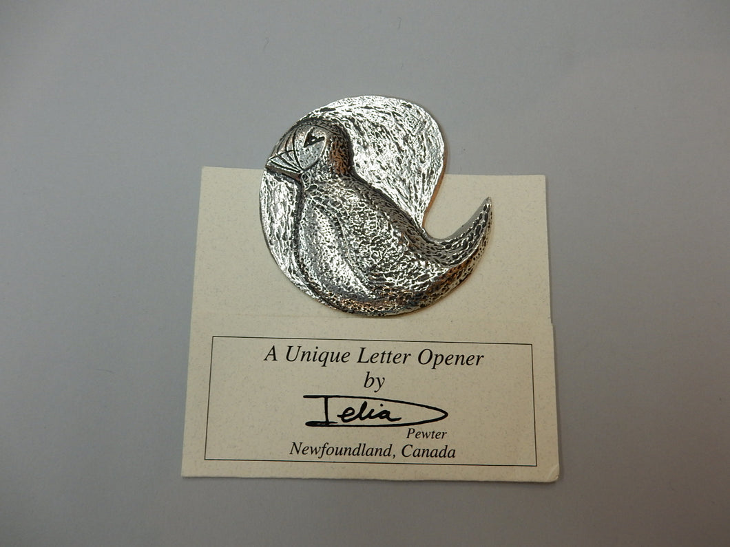 Pewter Puffin Letter Opener