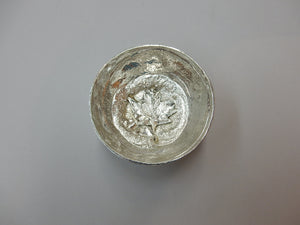 2 1/2" Pewter Bowl with Maple Leaf