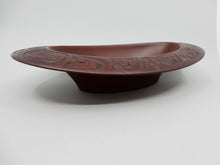 Load image into Gallery viewer, Oval Bowl Black or Red Recycled Glass