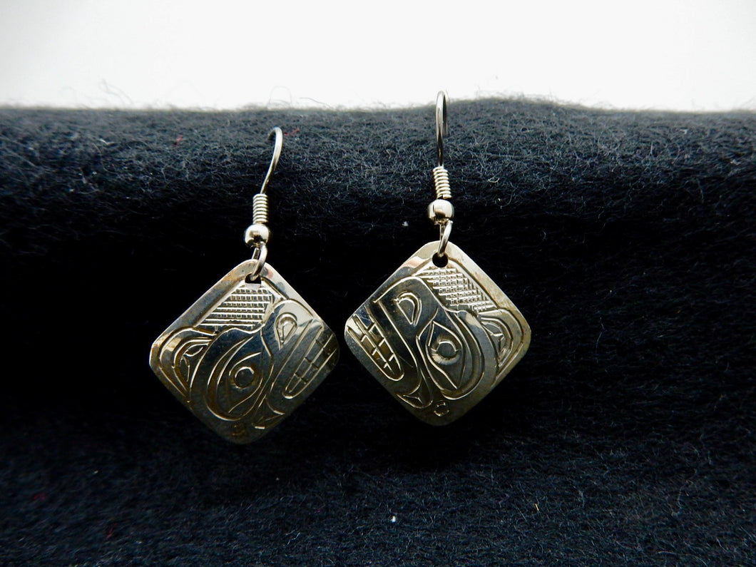 Bear - Silver Earrings